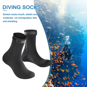 3 мм Плажни обувки за сърф, зимни чорапи Унисекс за гмуркане, нескользящие неопренови чорапи, преносими, лесни за водни спортове