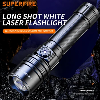 Фенерче SUPERFIRE Y25 Long Shot 450 м от кръгово точков увеличаване на 18650 за къмпинг, риболов, лампа за аварийно осветление