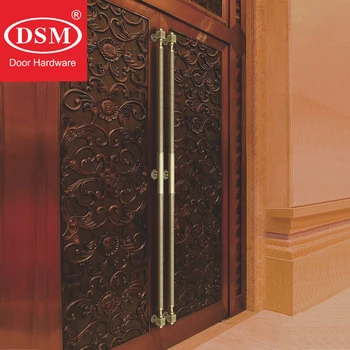 Дръжката на Входната врата на хотела Премиум-клас с Дължина 2 метра Латунная Голяма Дръжка е Подходяща За всички видове врати с метална рамка, дървени врати, PA-987