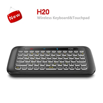 Безжична клавиатура с подсветка 2,4 Ghz, IR дистанционно управление, сензорен екран, тъчпад, безжична цветна led клавиатура за Smart TV Box