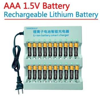 Батерия AAA от 1,5 Литиево-йонна акумулаторна батерия AAA 8900 МВтч Литиево-йонна батерия AAA за мишка с дистанционно управление, малък вентилатор, електрическа играчка