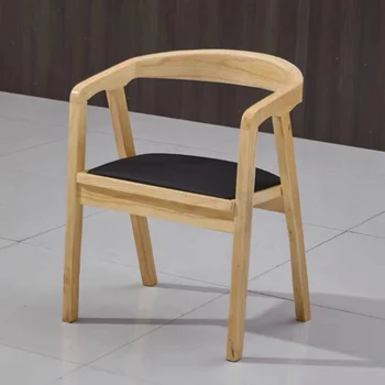Дизайнерски стол от дърво, Луксозно ергономичен стол за интериора, маса за Хранене, акцент, на Трона, спалня, Сила, Кухненски мебели DC029