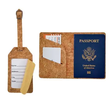 Идентификатор на Притежателя на паспорта Здрава Corkboard Етикет за багаж, Аксесоари за куфари Набор от багажных birk Пътуване