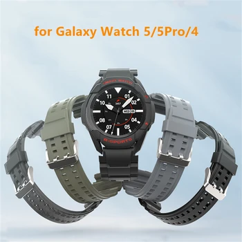 Силиконов ремък за Samsung Watch 3 4 5 4 44 мм 40 мм Watch 5 Pro 45 мм и Каишка 20 мм и 22 мм Гривна за Galaxy Watch 4 Classic 42 46 мм