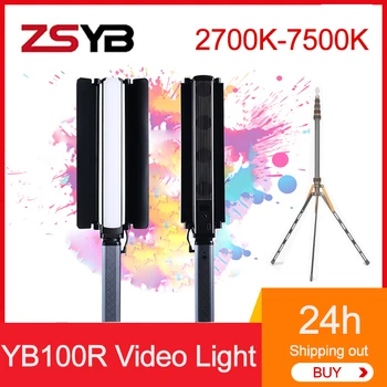 Видеосветка ZSYB YB100R 2700K-7500 K RGB LED за Снимане на Видео За Tiktok За запис на Видео на живо в YouTube