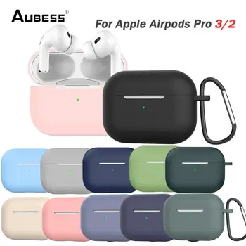 Силиконов калъф за слушалки за Apple Airpods Pro 3/2, калъфи за слушалки, защита от загуба на каишка за слушалки за Apple Airpods Pro 3/2