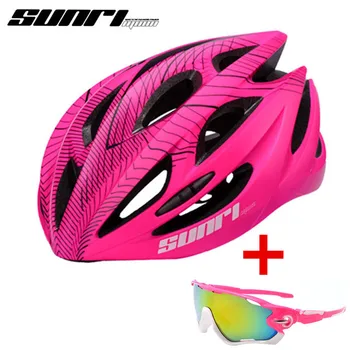 SUNRIMOON Велосипеден шлем с интегралната формованием, Ultralight Мтб Пътен каска за планински велосипеди, дамски и мъжки Защитен Велосипеден шлем
