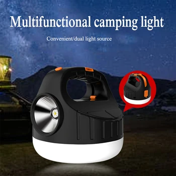 Led Лампа за къмпинг Преносим USB Акумулаторна Лампа за палатка, Висящи лампи за външно осветление, Водоустойчива лампа за къмпинг