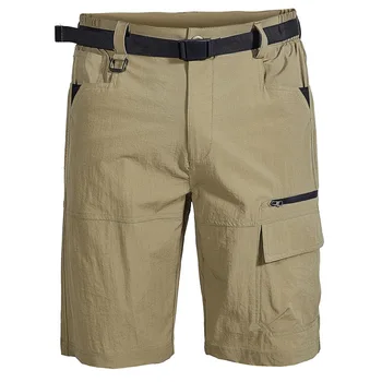 Мъжки градски шорти-карго, външни непромокаеми износоустойчиви шорти-карго, бързо съхнещи, с множество джобове, Големи размери, туристически панталони-Бермуди