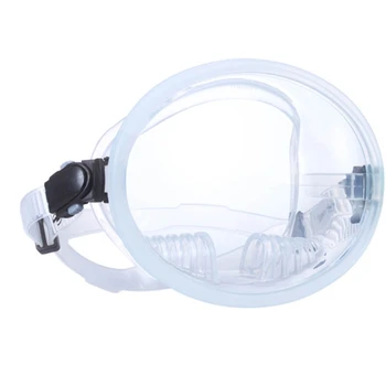 Силиконова маска за гмуркане, панорамни очила за гмуркане с широк преглед, Овални маска за гмуркане, Силиконов аксесоар за стъклени лещи без замъгляване